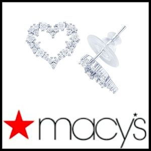 Macy's Open Heart Stud Earrings